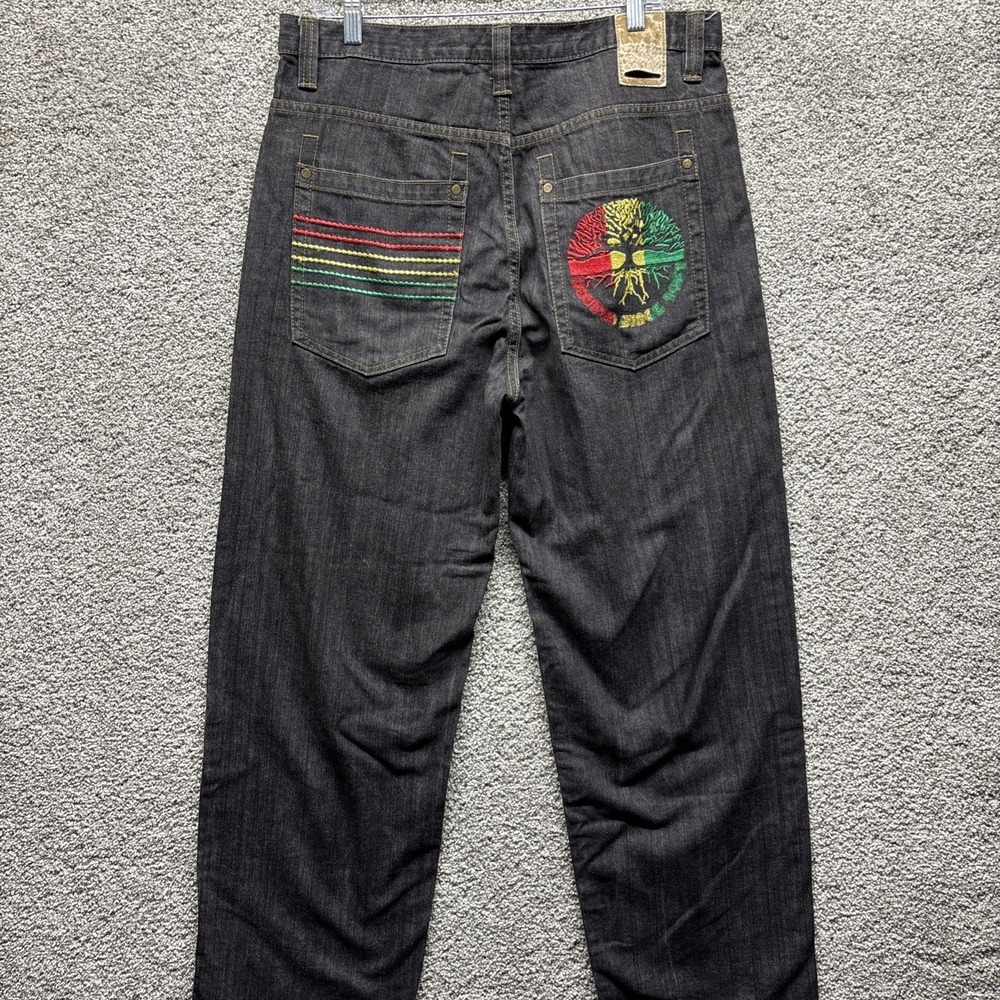 Vintage Y2K Akcess‎ Apparel Brown Bag relaxed straight denim Jeans 36x32 Skater